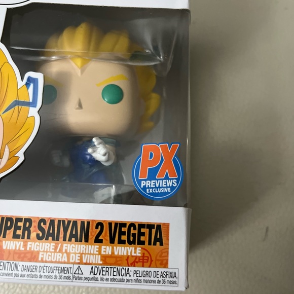NWT - Funko Pop! Animation Dragonball Z #709 Super Saiyan 2 Vegeta PX Exclusive - Picture 3 of 5